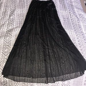 Maxi skirt transparent XL